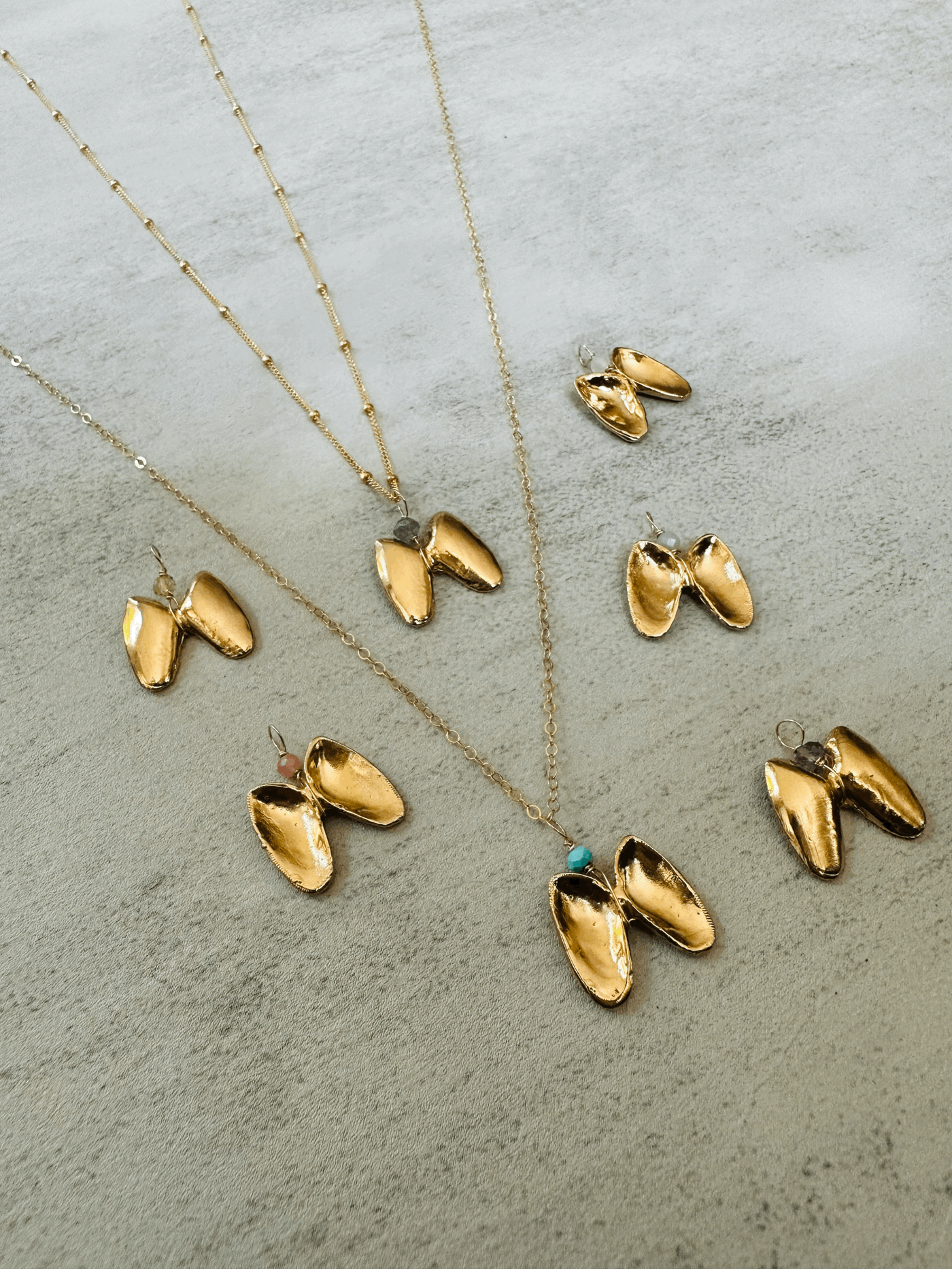 Angel Wings with Birthstone