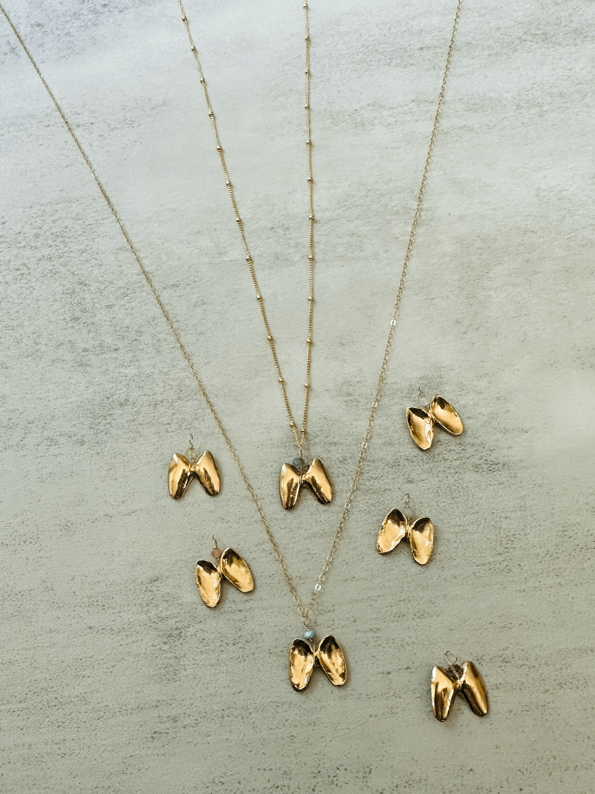 Angel Wings with Birthstone