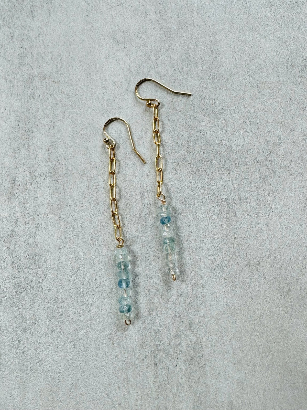 Aquamarine drop earrings