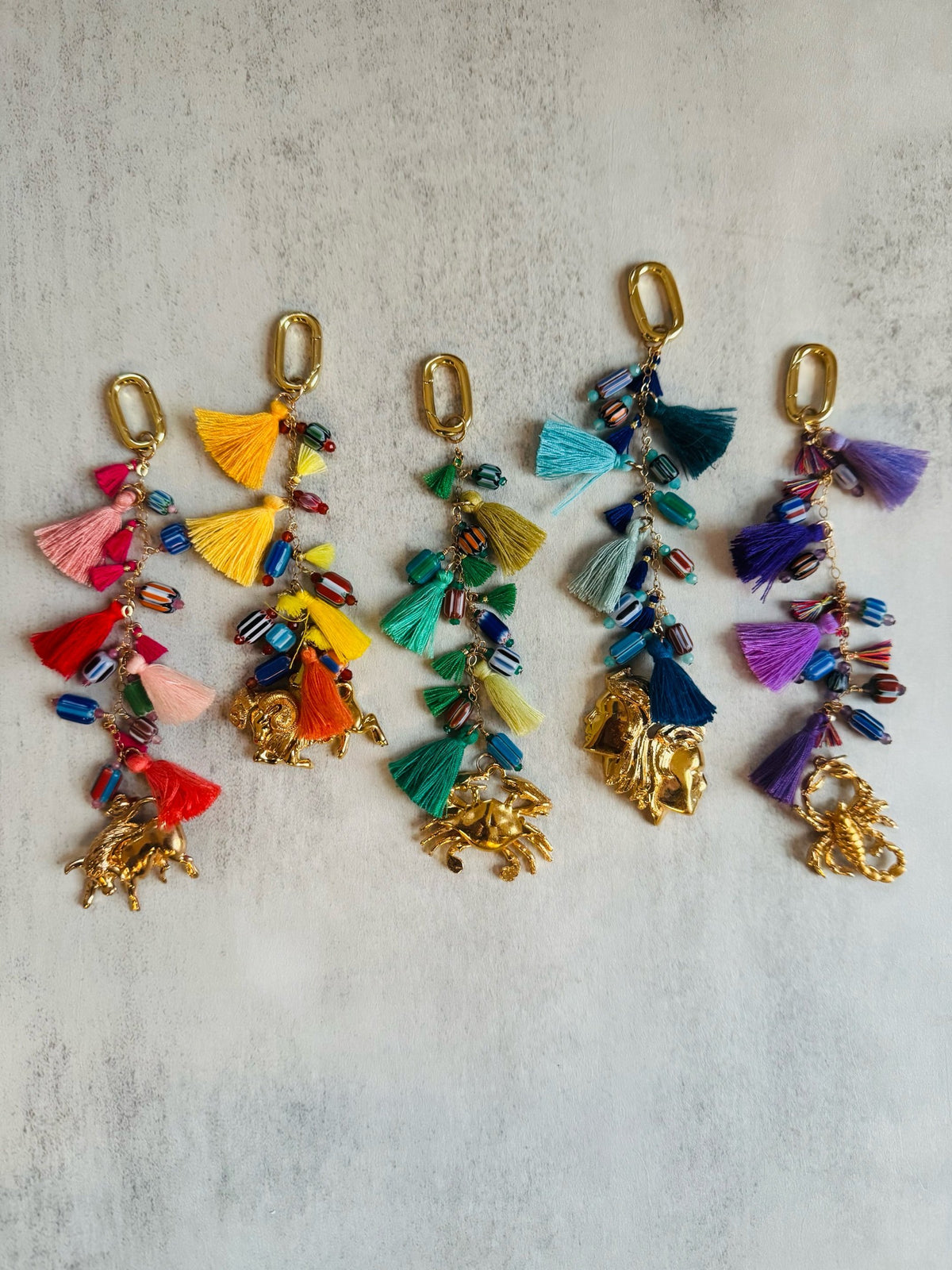 Bright Burst Bag Charms