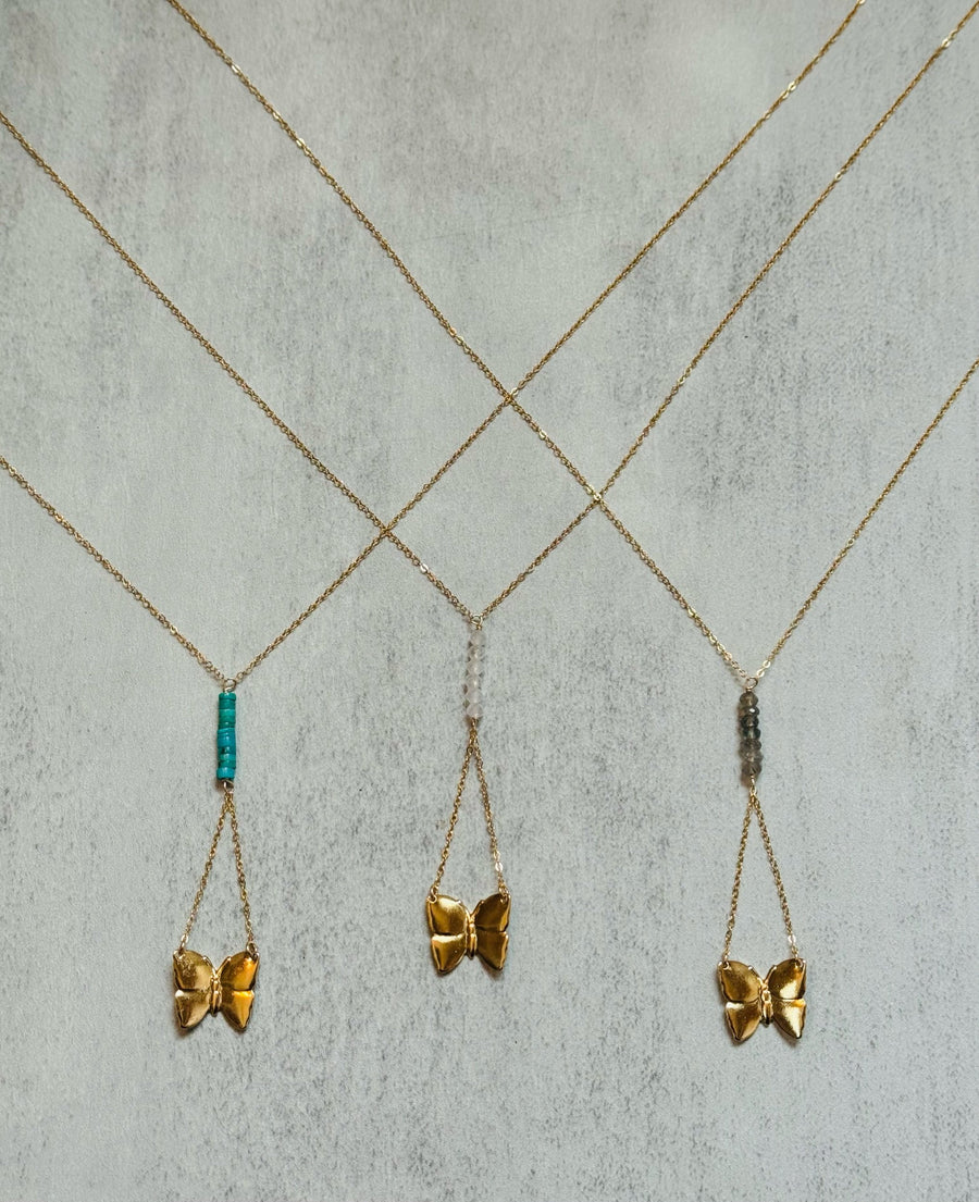 Butterfly with stones