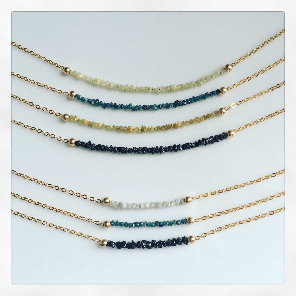 Diamond Chip Mini Necklace
