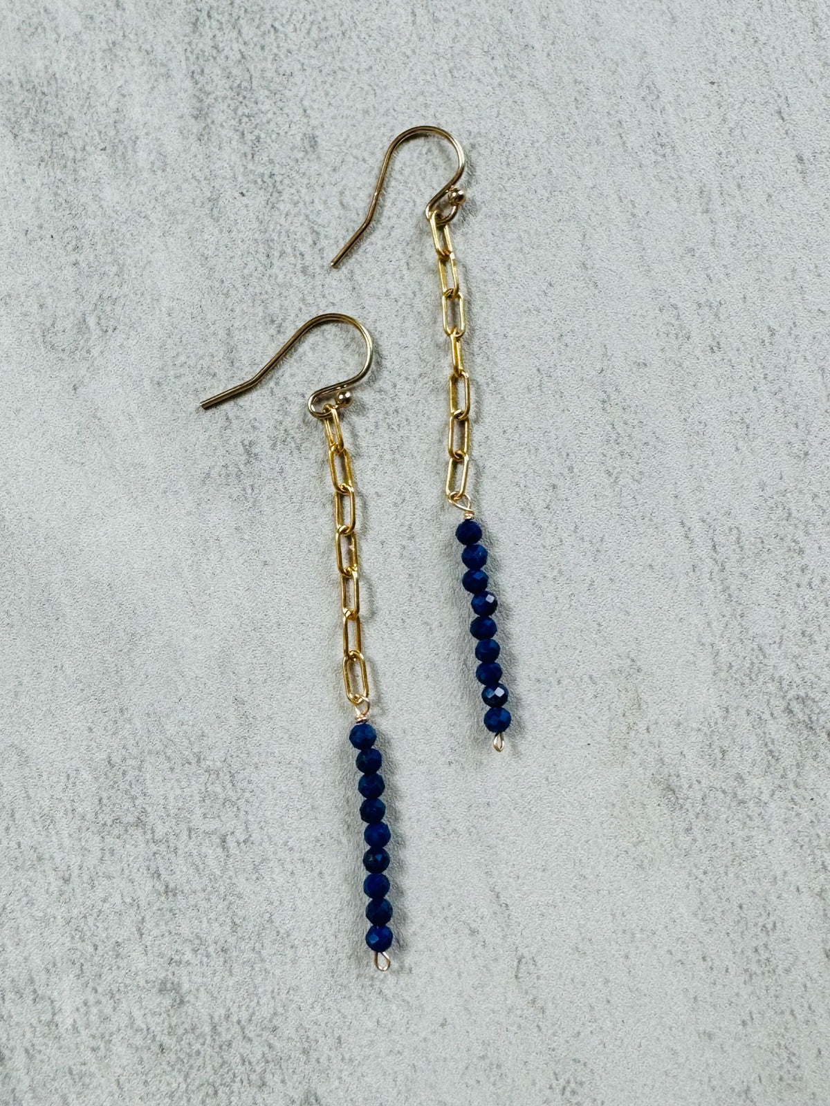 Lapis drop earrings