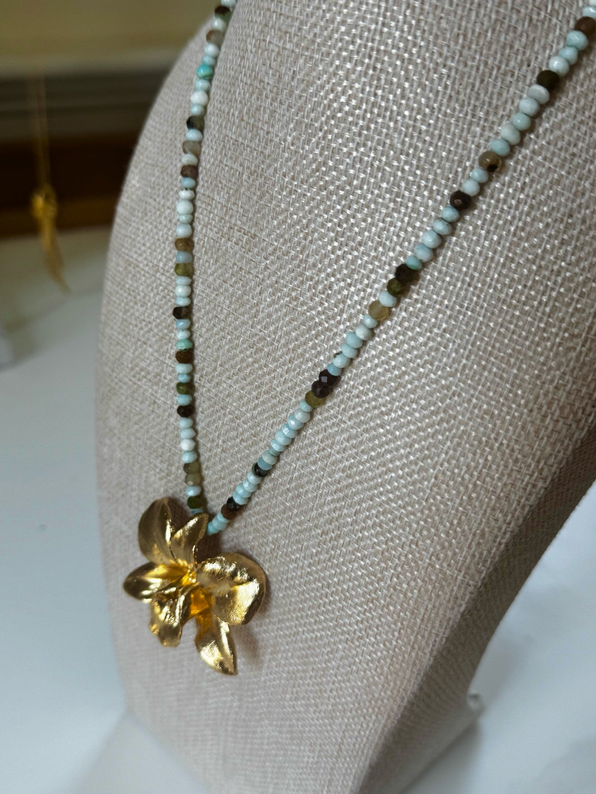 The Keepsake Bloom on Peruvian Opal
