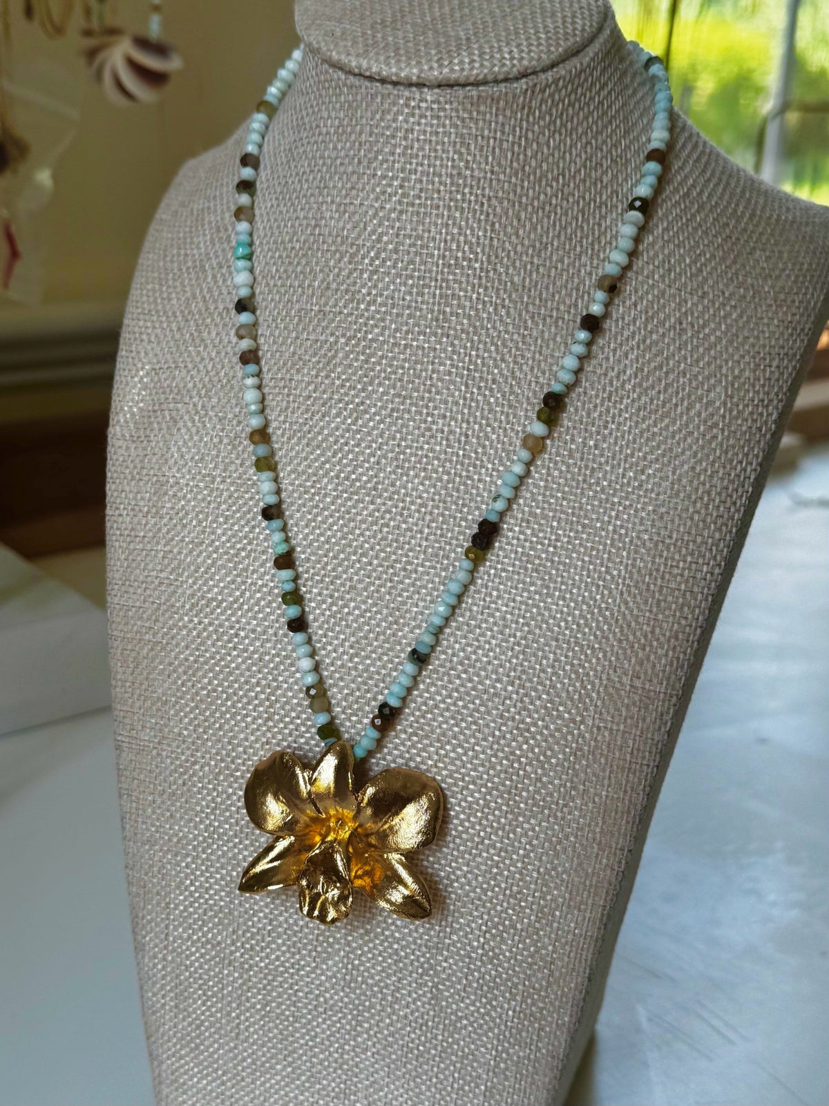 The Keepsake Bloom on Peruvian Opal