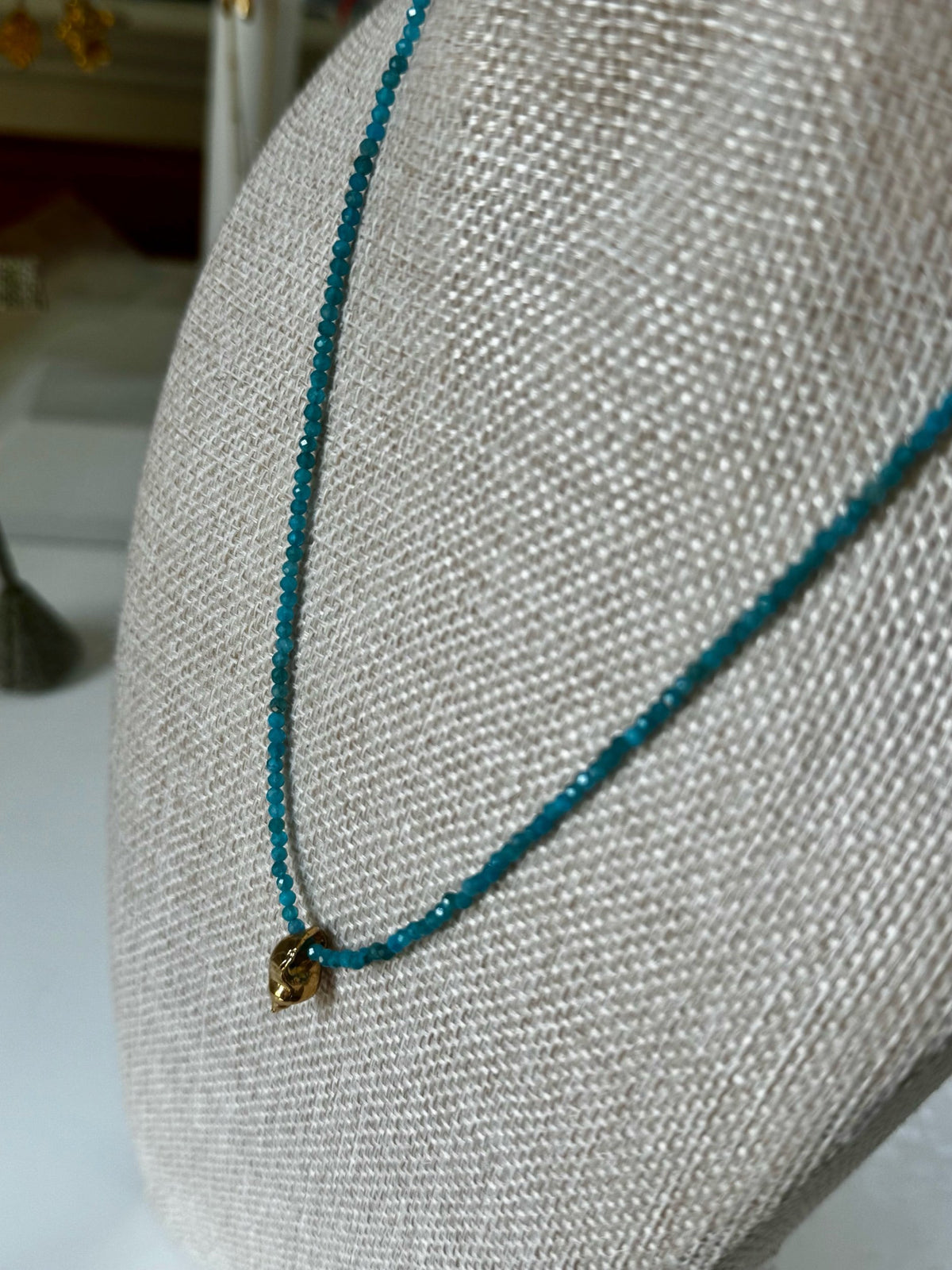 Torch Lake Shell on Apatite