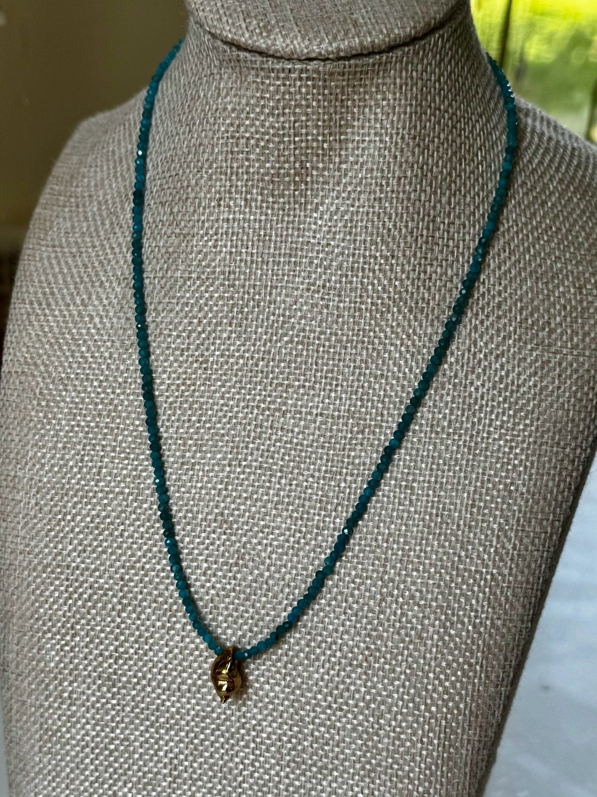 Torch Lake Shell on Apatite